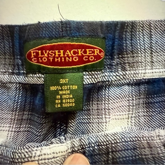Flyshacker cabin jams flannel pjs lounge pants men’s size 3X tall plaid - Picture 3 of 6
